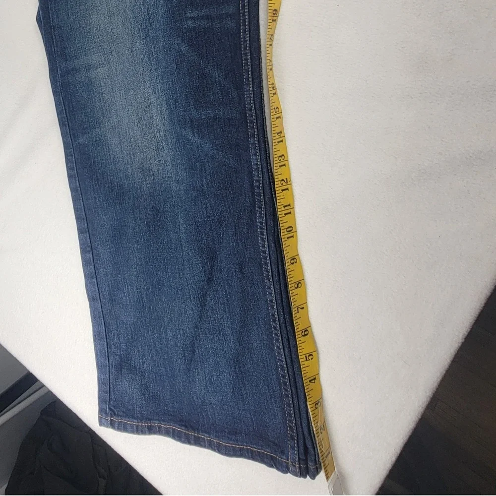 Levis Mens Jeans 569 Loose Straight Leg Stretch Denim Dark Wash 44x32 Western